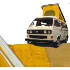 Toile de T25 Westfalia 5/84-90 à 3 fenêtres JAUNE qualité supérieure