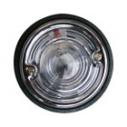 Feu arrière rond glace transparente prévu pour une ampoule simple filament (non homologué)