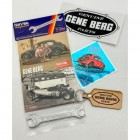Clé à fourche 10x13mm - Edition limitée GENE BERG  HOT VW's - avec 3 autocollants et 1 porte-clés