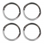 Set de 4 cerclages de jantes en INOX poli 15"