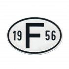 Plaque "F" millésime 1956