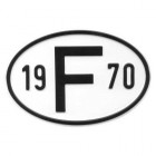 Plaque "F" millésime 1970