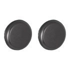 Set de 2 boutons de commande noir style Blaupunkt pour autoradio Retrosound