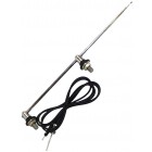 Antenne 2 points d’attache sur flanc 1150mm pieds chromés