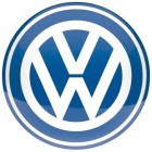 Tôle peinte emboutie diam. 35 cm VW - Logo