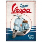 Tôle peinte emboutie 30x40cm Vespa - Iconic since 1946