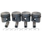 Kit pistons avec segments et axe, en côte standard, 79,51mm