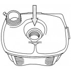 Vase d'expansion avec trou pour sonde sans bouchon pour Golf 1