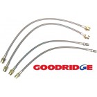 set de 4 flexibles de freins renforcés GOODRIDGE pour Caddy 84-92