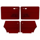 Set de 4 panneaux de portes TMI rouge (#17) pour cox cabriolet 73-79 avec vide-poches