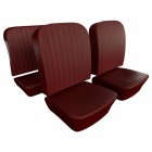 Kit housses de sièges cox cabrio 56-64 bordeaux (#07 red basketweave)