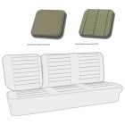 Housses de banquette centrale 3 places TMI Combi Bay Window 74-79 (#326 basalt grey/#332 silver beige)