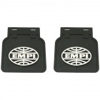 Set de 2 bavettes de roues arrières noires avec logo EMPI T1 -67 