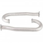 Set de 2 J tubes inox flangés 42mm (1 1/2") pour échappement 23157/23158