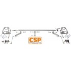 Tringlerie T4 ‘’CROSSBAR’’ CSP pour 40 IDF sur moteur T4 avec refroidissement T1