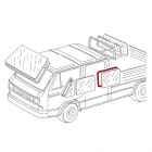 Joint de vitre latérale arrière gauche ou droite de pick-up T25 double cabine