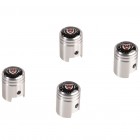 Set de 4 capuchons de valves de roues aluminium look pistons WOLFSBURG EDITION