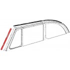 Front door window frame seal, left/right, 65-79 Convertible Beetle