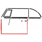 Door seal, right, each, German quality, beetle cabrio 65-79