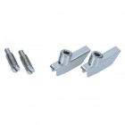 Vent wing hinge convertible, complete with screw, as pair, beetle cabrio 73-