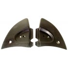 Hinge cover, Beetle convertible 67-, as pair, black