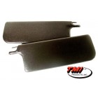 Sun visors, cabrio, pair, black, beetle cabrio 8/64-7/72