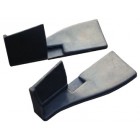 Lock pillar rubbers, convertible, as pair, karmann 56-74