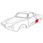 Quarter panel, rear, lower section, left, Karmann 56-