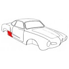 Quarter panel, rear, lower section, right, Karmann 56-