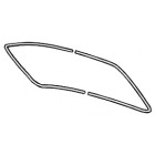 Window molding rear, 2 pieces, Karmann 67-74