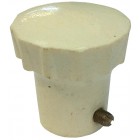 Button with axle for pop-out, ivory, Beetle 8/64-, Karmann Ghia 7/59-