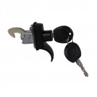 Enginelid lock with keys, black, Beetle 8/64-7/66 and Bus 8/65-7/66