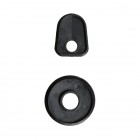 Front hood handle rubber, top and bottom, black, Wolfsburg West