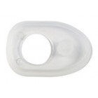Front hood handle rubber, top, white, Beetle 8/67-