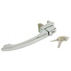Door handle with keys, left, Beetle 8/59-7/65