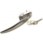 Locking Door Handle Left Hand Side with Keys in Chrome, Beetle 8/55-7/59