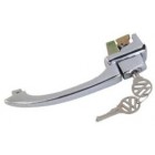 Door handle with keys, left, Beetle 8/65-7/66