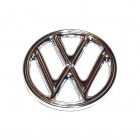 Front hood VW emblem, chromed, 4 tab style, Beetle 10/52-11/60