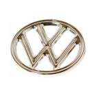 Front hood VW emblem, chromed, Beetle 12/60-12/62