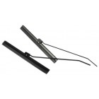 Wiper blades + arm, black, pair, 24.50cm, Beetle 8/57-7/58