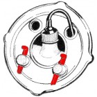 Washer Bottle Securing Pin, set of 2