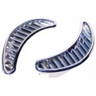 Trim plate set for air vent, chrome, left/right, Beetle 8/72-