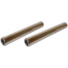 Stainless steel exhaust pipe, set of 2, 265mm