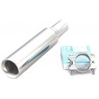 GT style exhaust tip with bracket - Stainless Steel - Vintage Speed