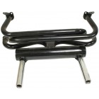 Pea Shooter Exhaust System Black w/ Chrome 'Pea Shooter' Tips 1 3/8" tubing, Type 1 & Ghia, 1300-1600cc, 66-73
