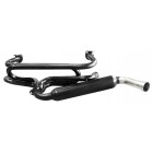 Empi black 1-3/8" Single Glass Pack exhaust system