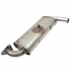 Muffler Single Quiet Pack with chrome tips, TRI-MIL