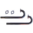 Heater Boxes J-Tubes, Fits all Type 1 & 2 Upright Engines, Black, Skin Packed, Pair