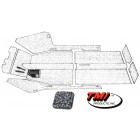 Carpet kit, grey, Type3 68-72