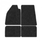 Floor Mat, 4 Piece Set, Black Cutpile, Type 3 1961-1974
